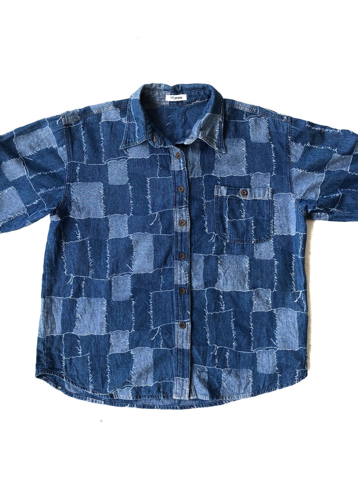 Indigo DOPE🔥🇯🇵 Indigo Patchwork Btn Shirt Kapital Visvim Size US M / EU 48-50 / 2 - 1 Thumbnail