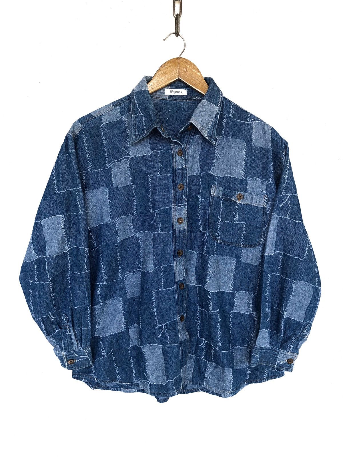 Indigo DOPE🔥🇯🇵 Indigo Patchwork Btn Shirt Kapital Visvim Size US M / EU 48-50 / 2 - 3 Thumbnail
