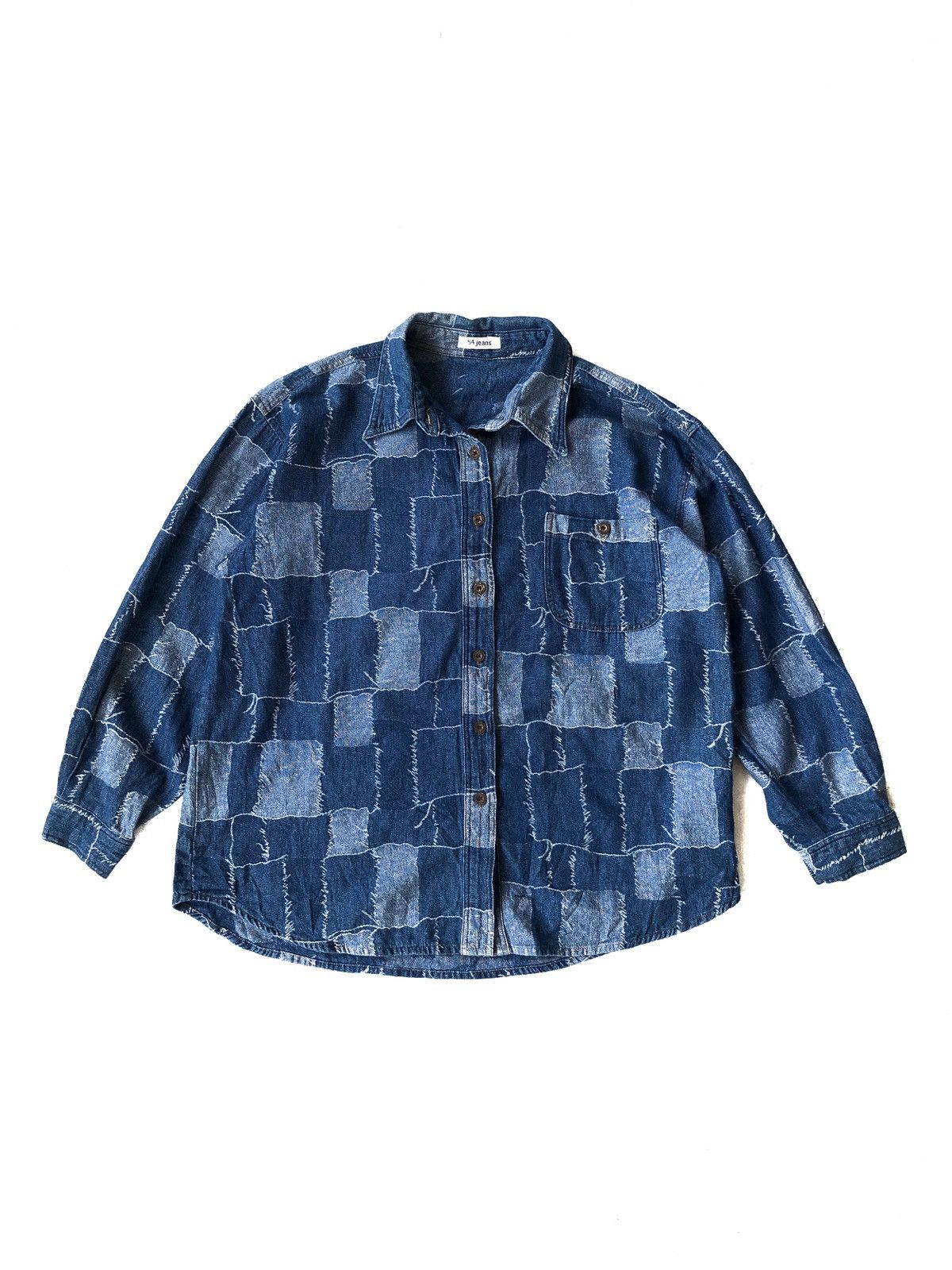 Indigo DOPE🔥🇯🇵 Indigo Patchwork Btn Shirt Kapital Visvim Size US M / EU 48-50 / 2 - 2 Thumbnail