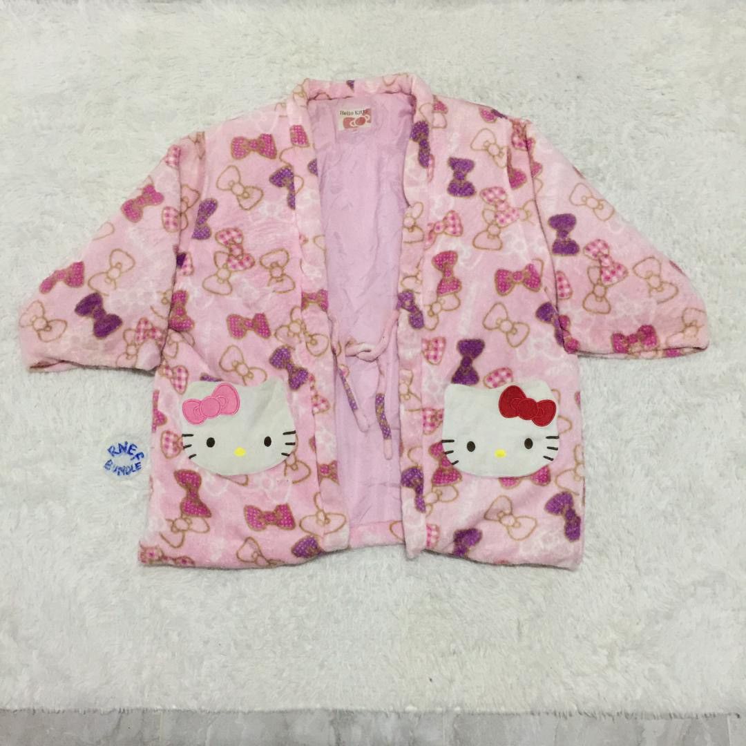 Anime Hello kitty fullprint fleece kimono japan Size M / US 6-8 / IT 42-44 - 2 Thumbnail