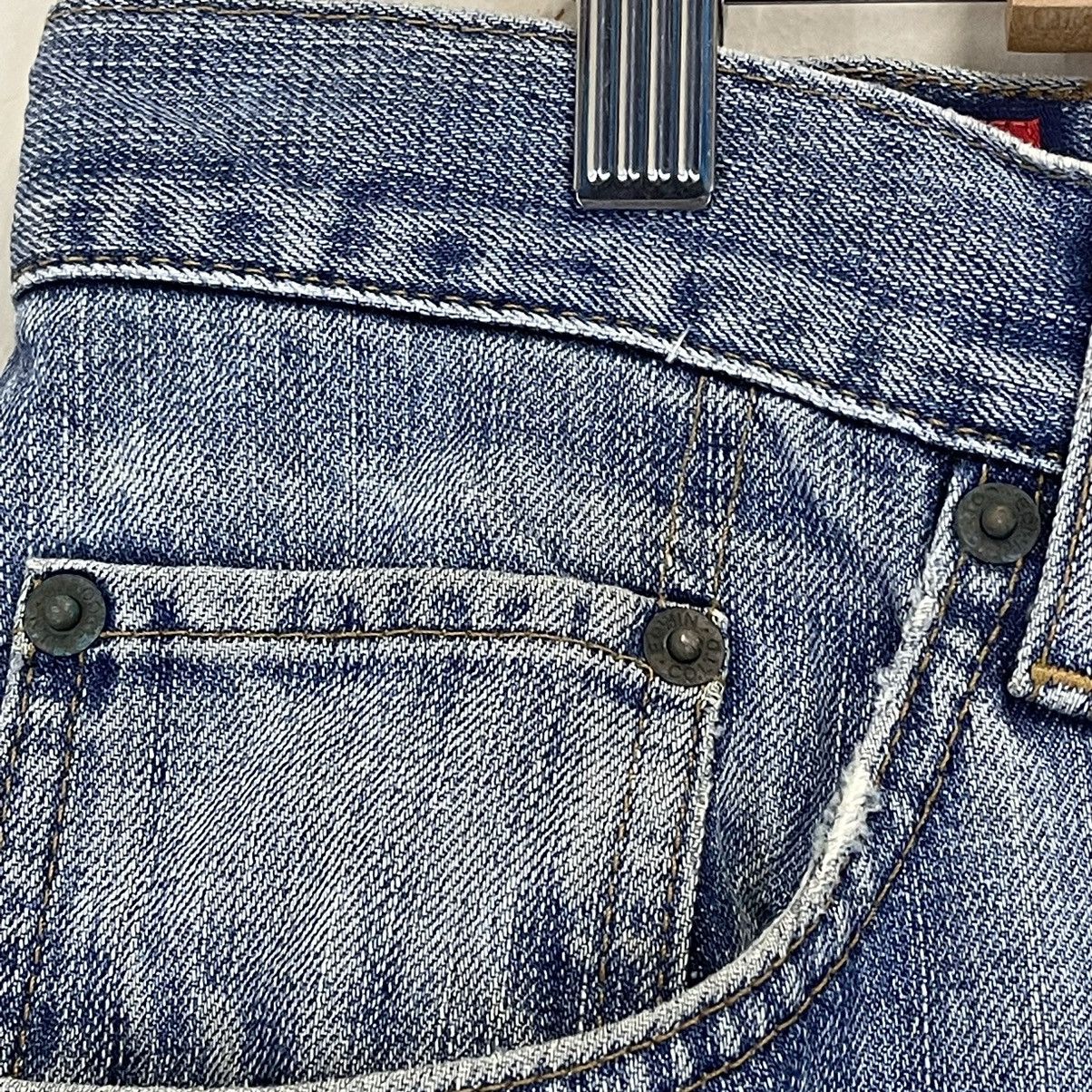 Edwin Vintage Edwin 503 Regular Distressed Faded Light Blue Jeans Size US 34 / EU 50 - 5 Thumbnail