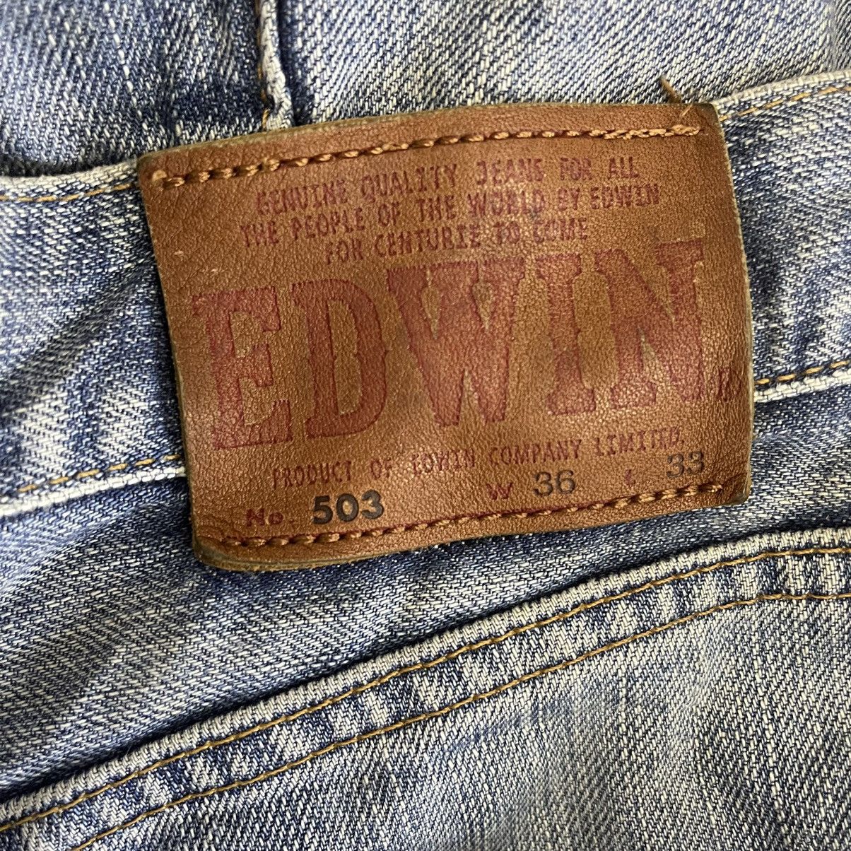 Edwin Vintage Edwin 503 Regular Distressed Faded Light Blue Jeans Size US 34 / EU 50 - 11 Thumbnail
