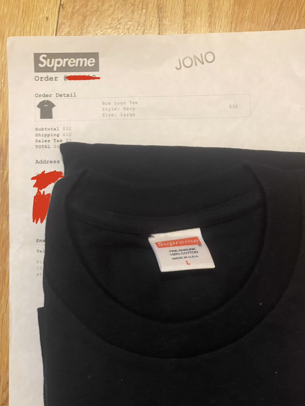 Supreme Supreme 20th Anniversary Box Logo Tee - Deadstock w/ Receipt Size US L / EU 52-54 / 3 - 3 Thumbnail