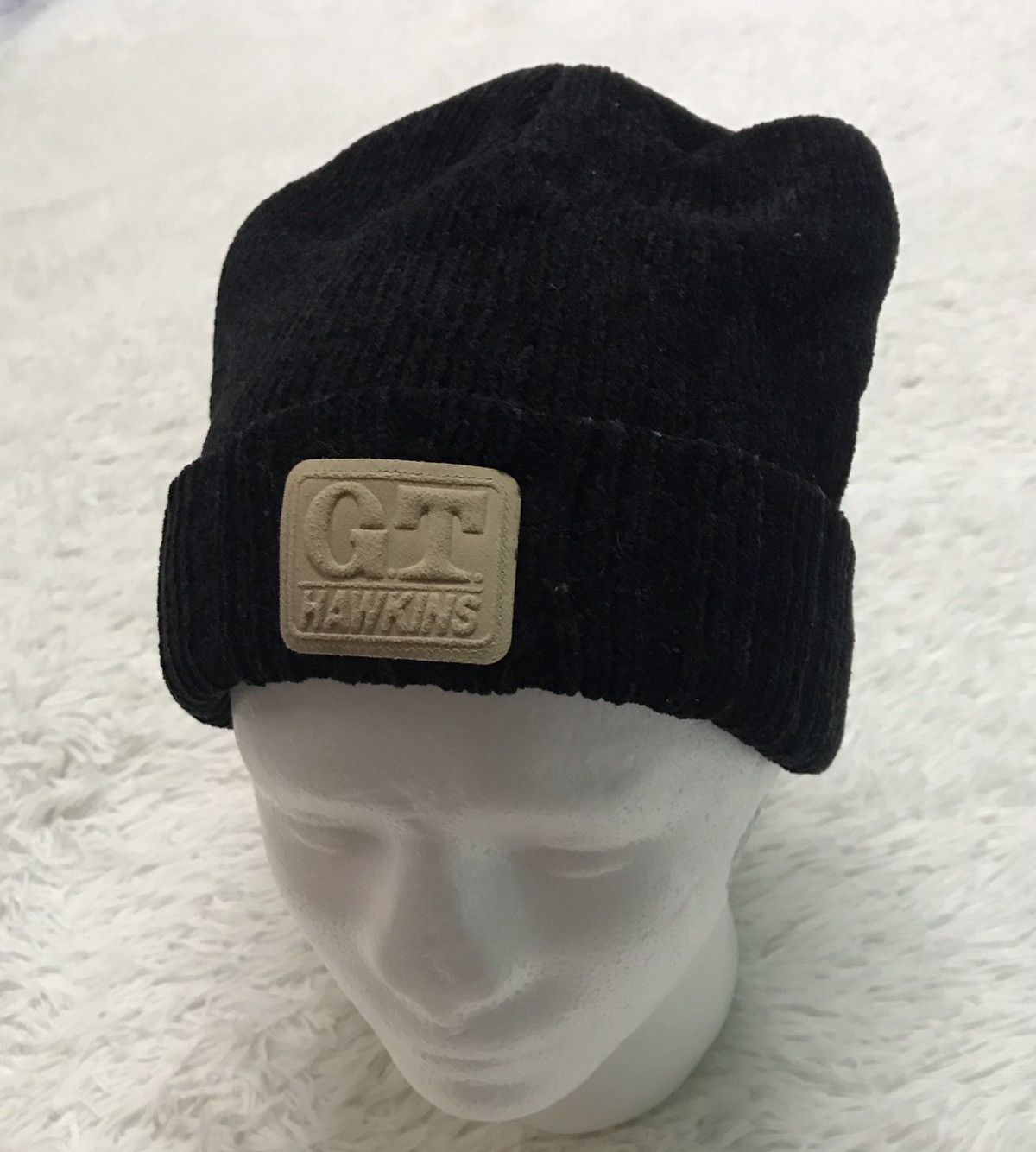 image of Vintage Gt Hawkins Snow Cap Beanie Hat, Men's