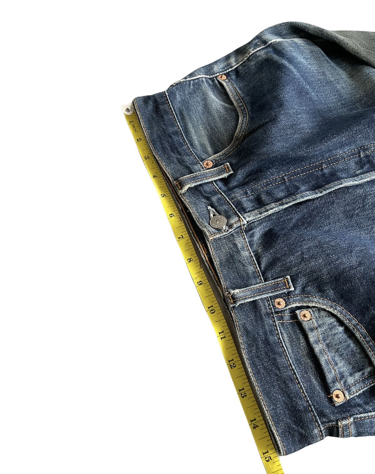 Levi's Levi’s 501 e Vintage 1998 Usa Aging Distressed Rework Denim Size US 30 / EU 46 - 2 Thumbnail