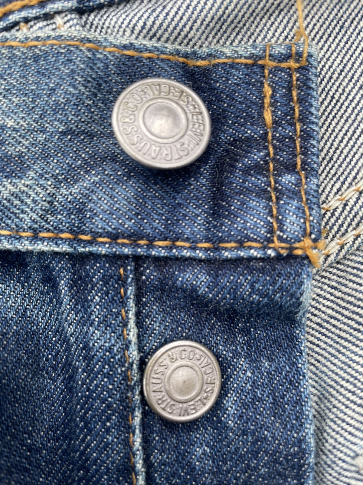 Levi's Levi’s 501 e Vintage 1998 Usa Aging Distressed Rework Denim Size US 30 / EU 46 - 24 Thumbnail