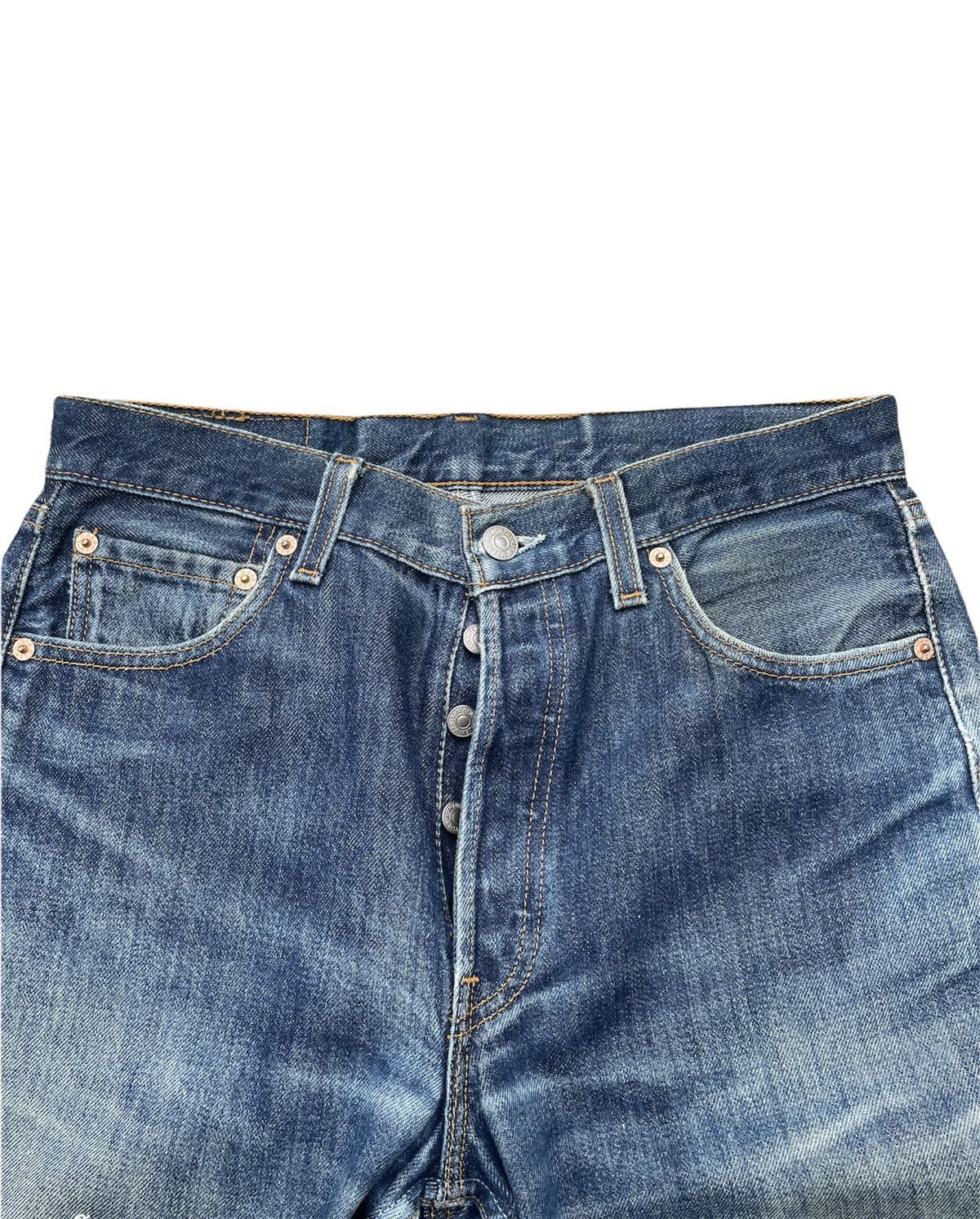 Levi's Levi’s 501 e Vintage 1998 Usa Aging Distressed Rework Denim Size US 30 / EU 46 - 11 Thumbnail