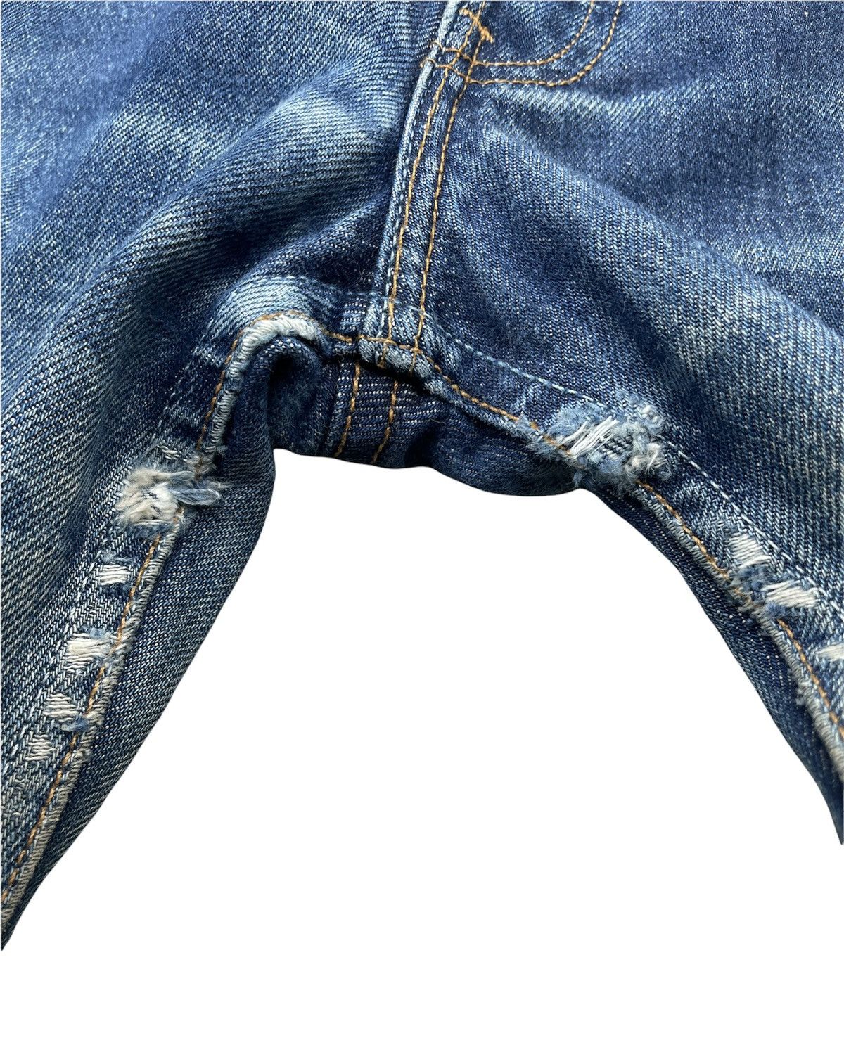 Levi's Levi’s 501 e Vintage 1998 Usa Aging Distressed Rework Denim Size US 30 / EU 46 - 10 Thumbnail