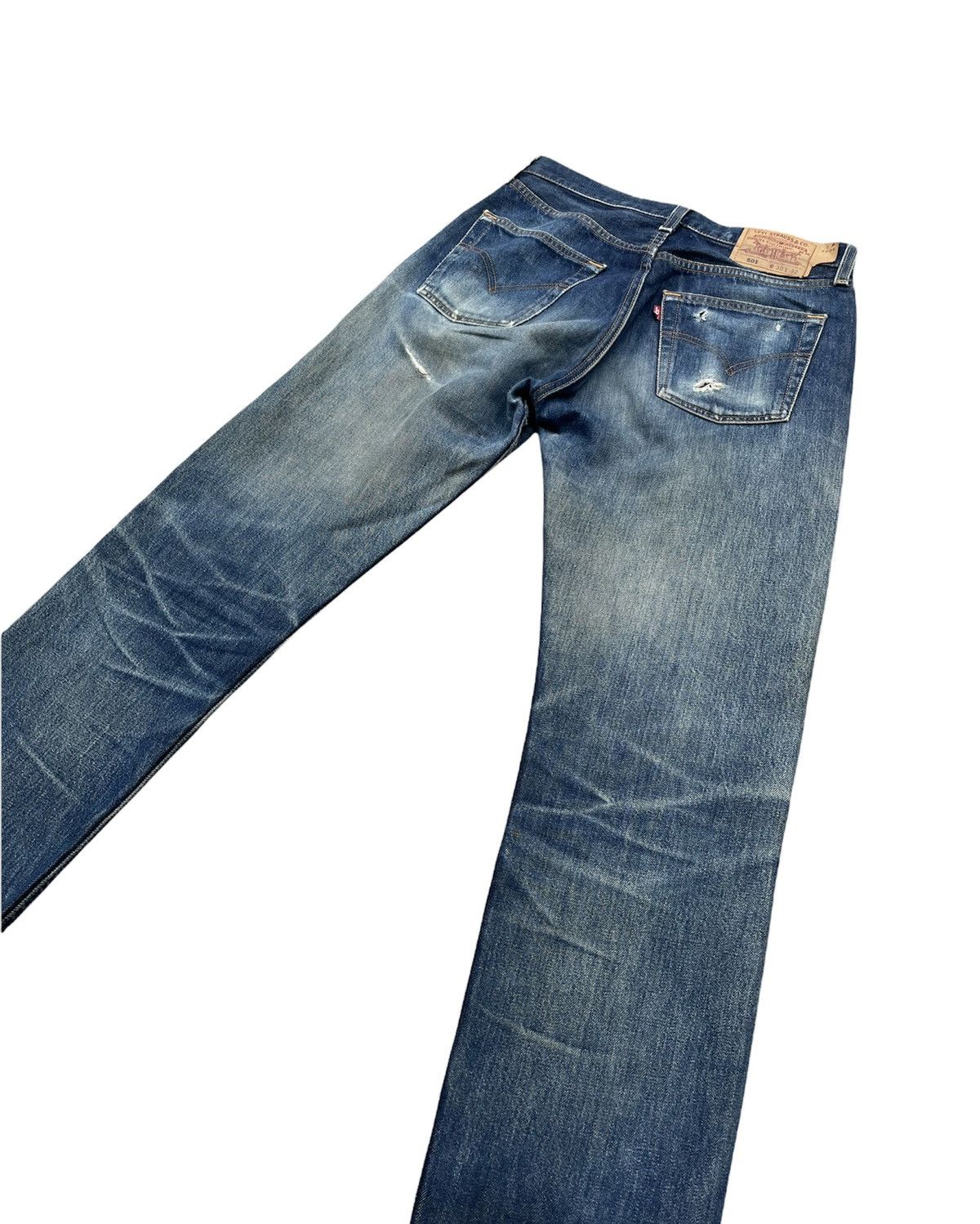 Levi's Levi’s 501 e Vintage 1998 Usa Aging Distressed Rework Denim Size US 30 / EU 46 - 13 Thumbnail