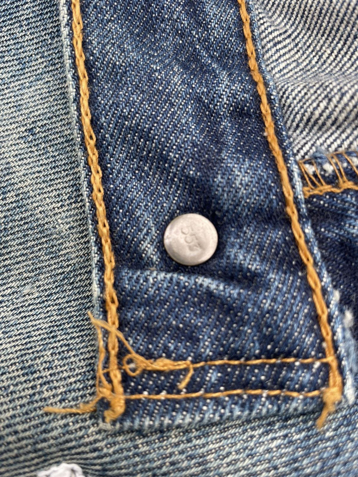 Levi's Levi’s 501 e Vintage 1998 Usa Aging Distressed Rework Denim Size US 30 / EU 46 - 23 Thumbnail