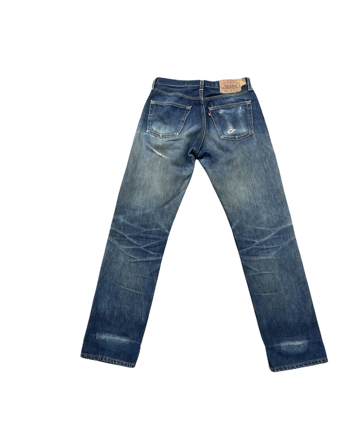 Levi's Levi’s 501 e Vintage 1998 Usa Aging Distressed Rework Denim Size US 30 / EU 46 - 12 Thumbnail