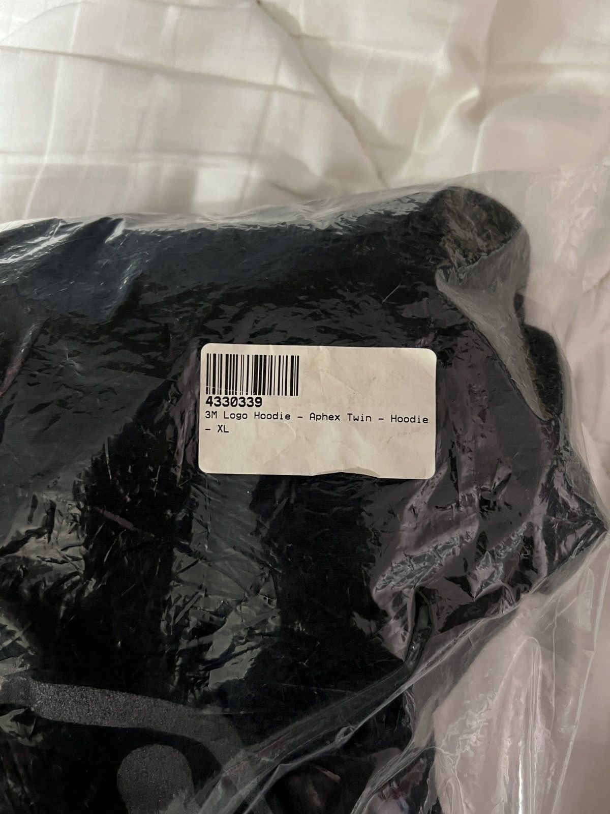Aphex Twin 3M Logo Hoodie XL Black