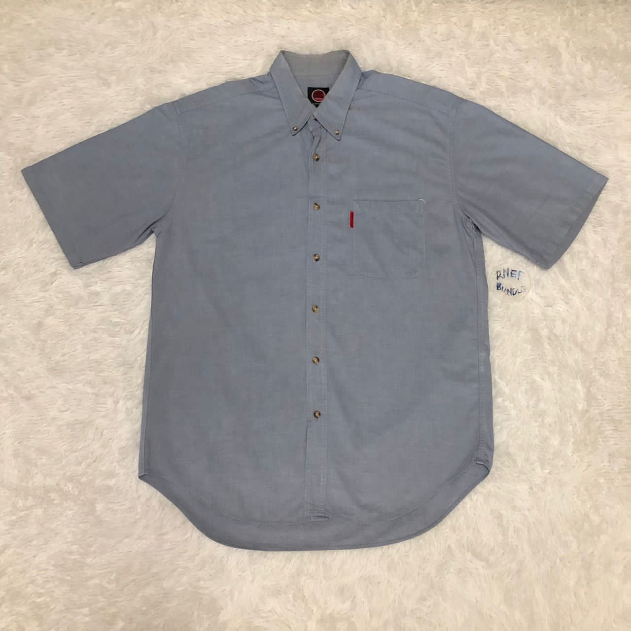 Japanese Brand Vintage Lucky Strike Pocket Button Down Shirt Size US L / EU 52-54 / 3 - 1 Thumbnail