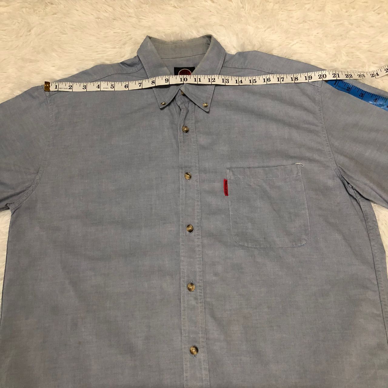 Japanese Brand Vintage Lucky Strike Pocket Button Down Shirt Size US L / EU 52-54 / 3 - 4 Thumbnail