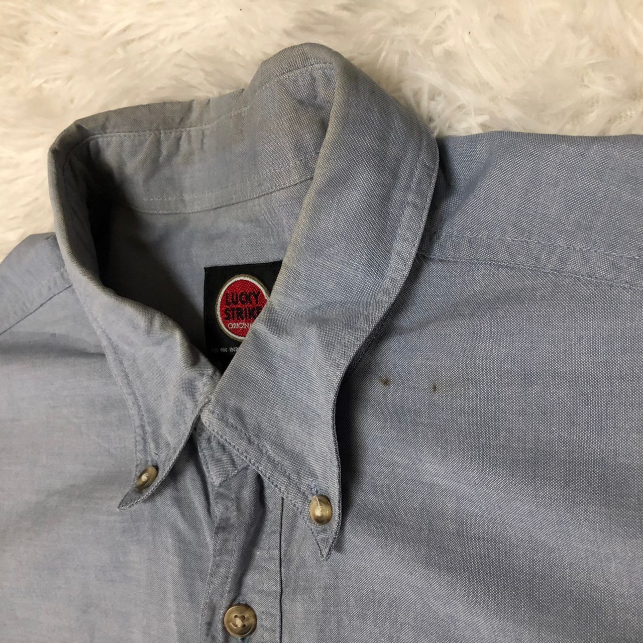 Japanese Brand Vintage Lucky Strike Pocket Button Down Shirt Size US L / EU 52-54 / 3 - 9 Thumbnail