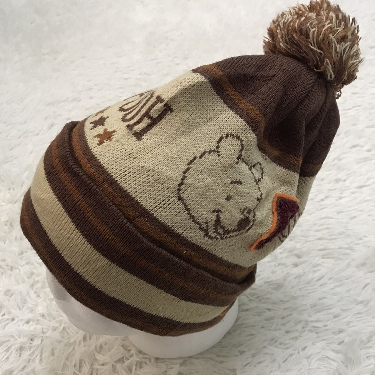 Japanese Brand Winnie The Pooh Beanie / Snow Hat / Snow Cap Size ONE SIZE - 10 Thumbnail