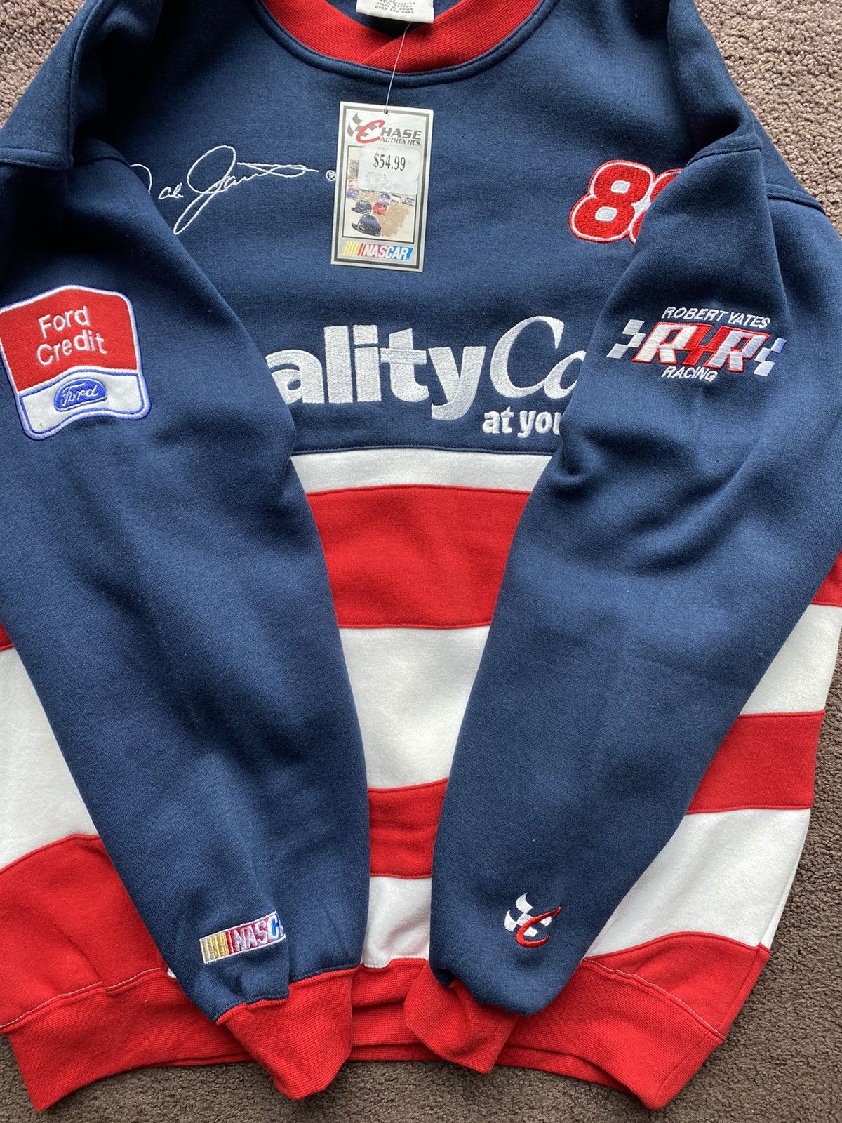 Chase Authentics Deadstock Nascar Cut & Sew Crewneck Size US L / EU 52-54 / 3 - 3 Thumbnail