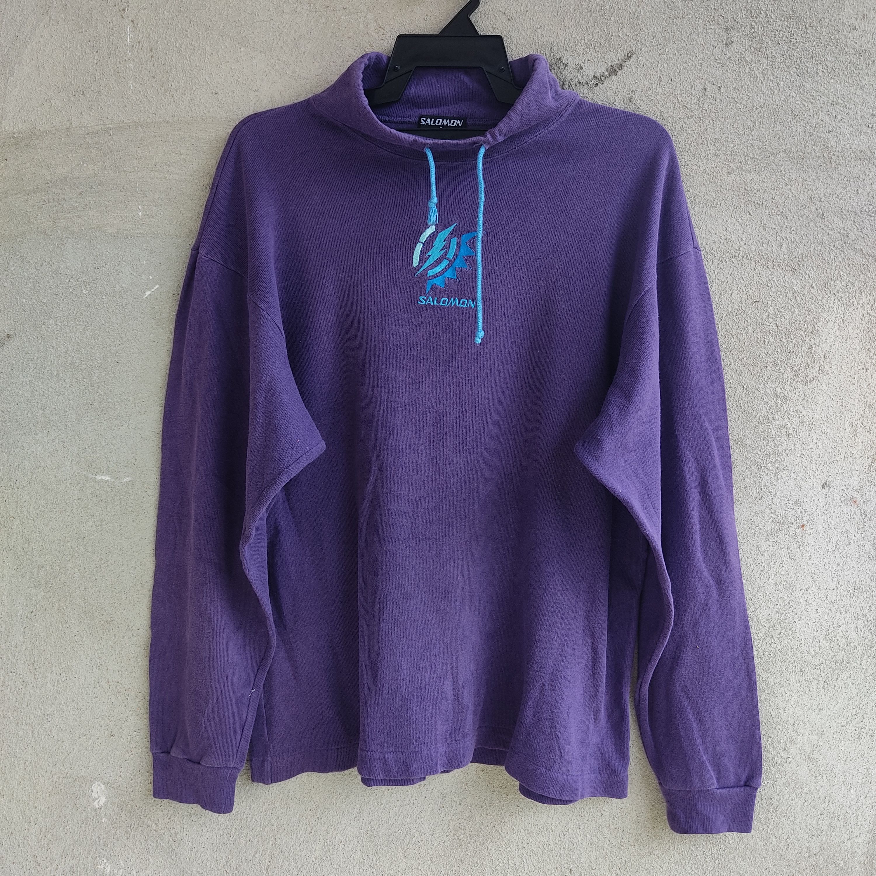 image of Salomon Purple Turtle Neck Sweater, Men's (Size XL)