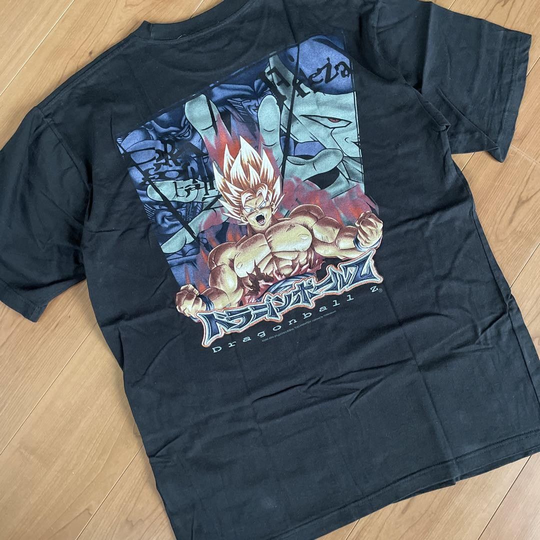 image of Vintage 90's Dragon Ball Z Goku Freiza Tee in Black, Men's (Size XL)