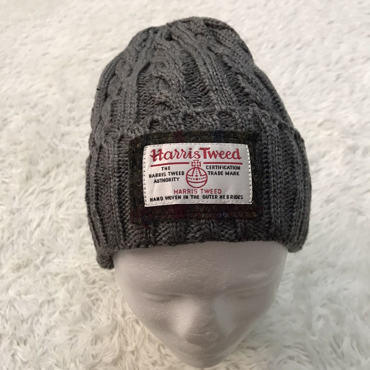 Harris Tweed Harris Tweed Beanie Hat Cap Snow Cap Plain Size ONE SIZE - 1 Thumbnail