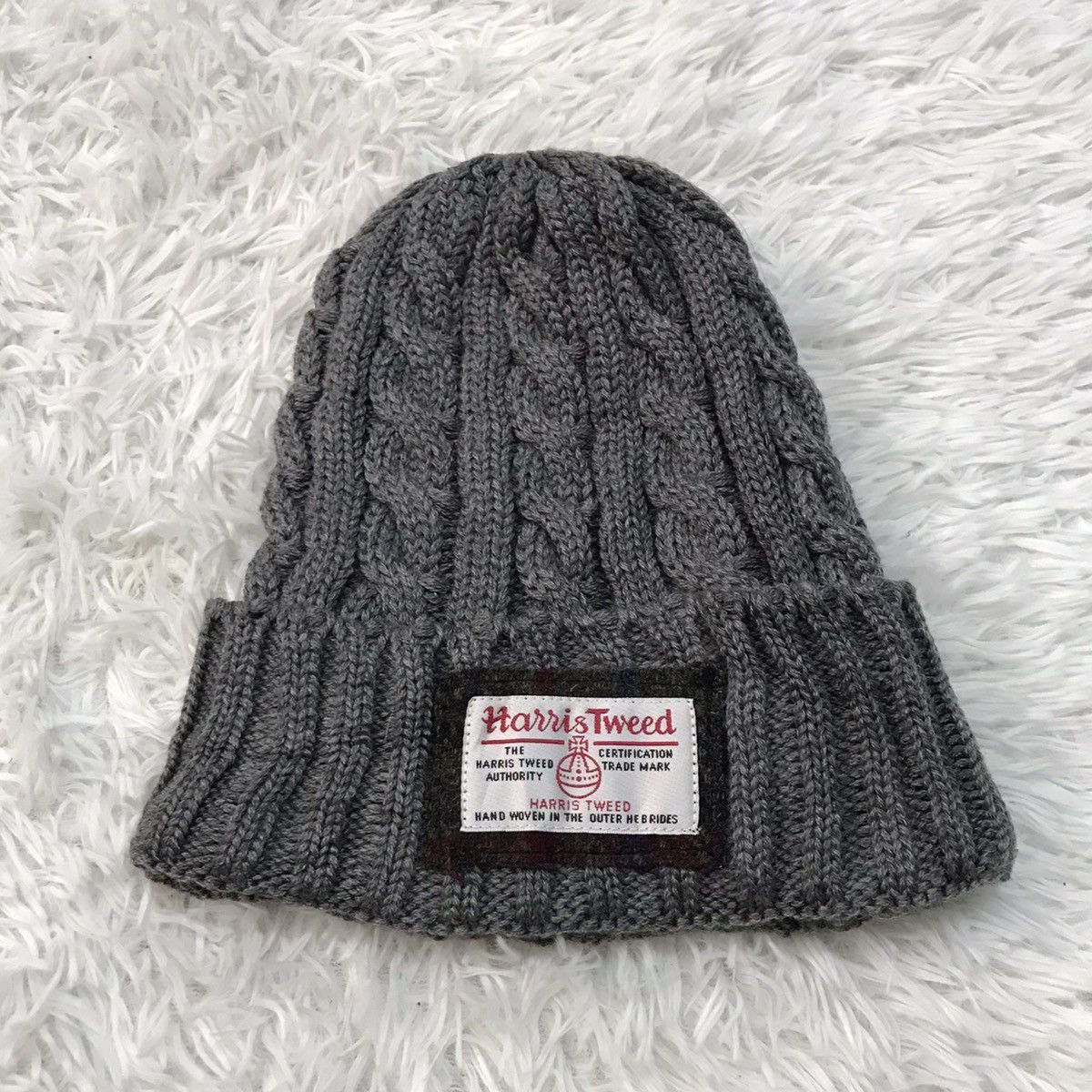 Harris Tweed Harris Tweed Beanie Hat Cap Snow Cap Plain Size ONE SIZE - 4 Thumbnail