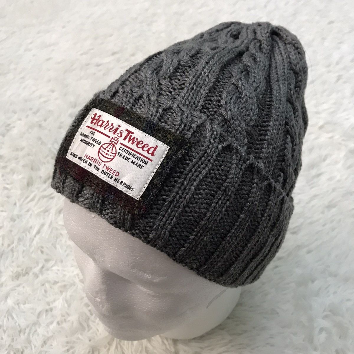 Harris Tweed Harris Tweed Beanie Hat Cap Snow Cap Plain Size ONE SIZE - 2 Thumbnail