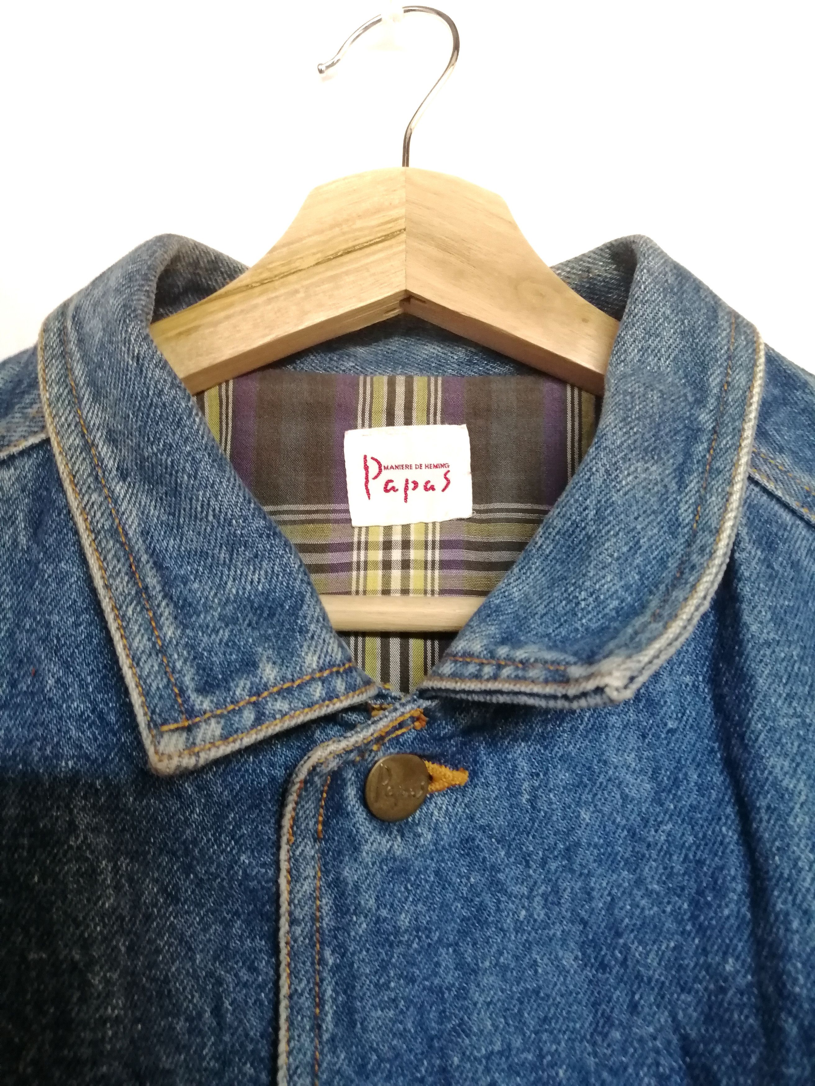 Japanese Brand Vintage Japanese Brand Papas Denim Duster Jacket Size US M / EU 48-50 / 2 - 8 Thumbnail