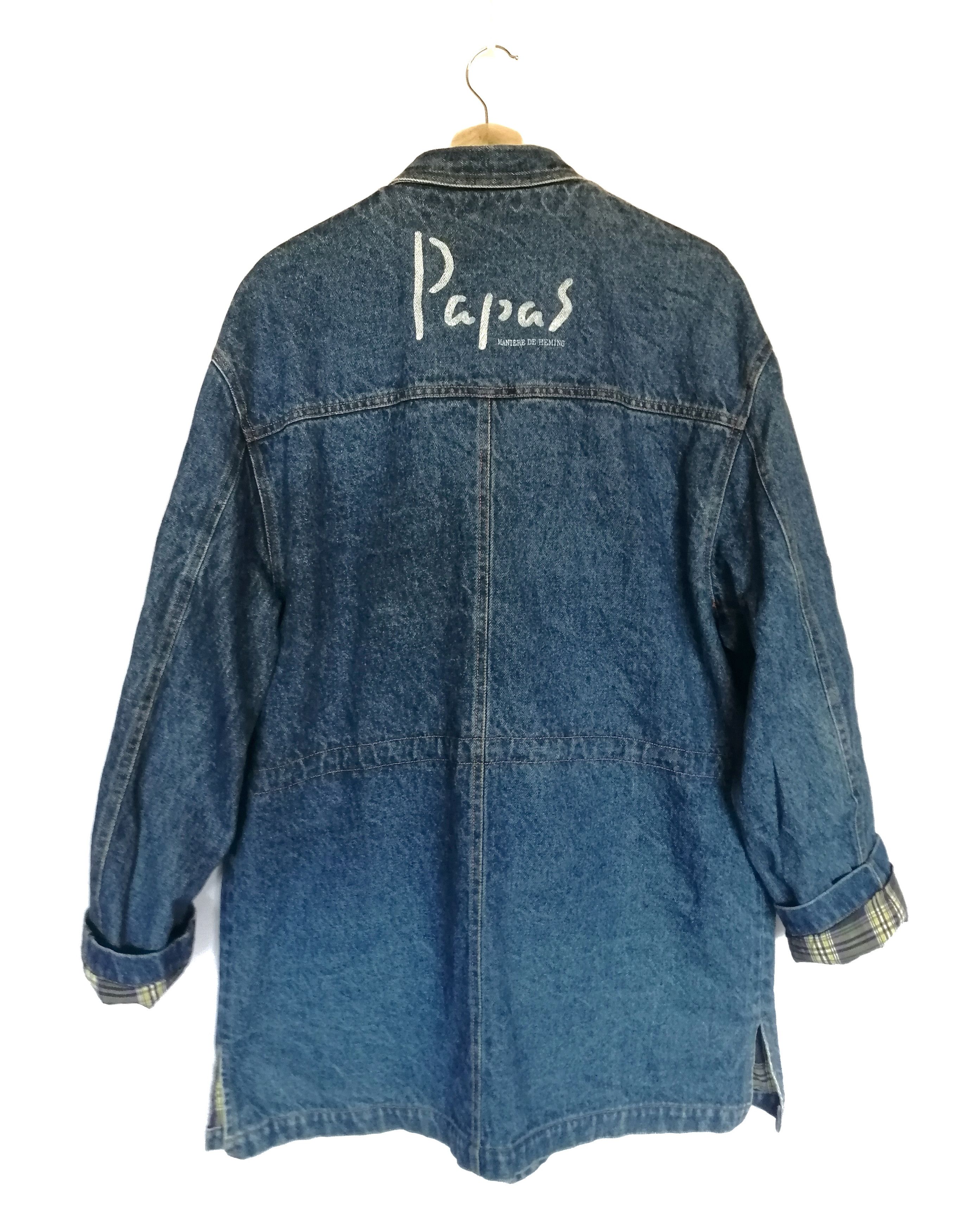 Japanese Brand Vintage Japanese Brand Papas Denim Duster Jacket Size US M / EU 48-50 / 2 - 2 Thumbnail