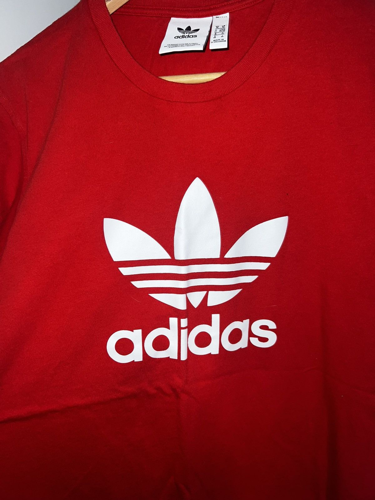 Adidas Red adidas logo T- Shirt Size US M / EU 48-50 / 2 - 2 Preview