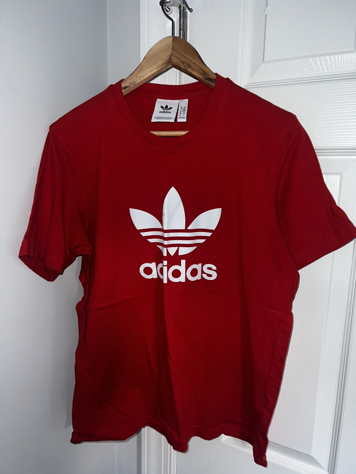 Adidas Red adidas logo T- Shirt Size US M / EU 48-50 / 2 - 1 Preview