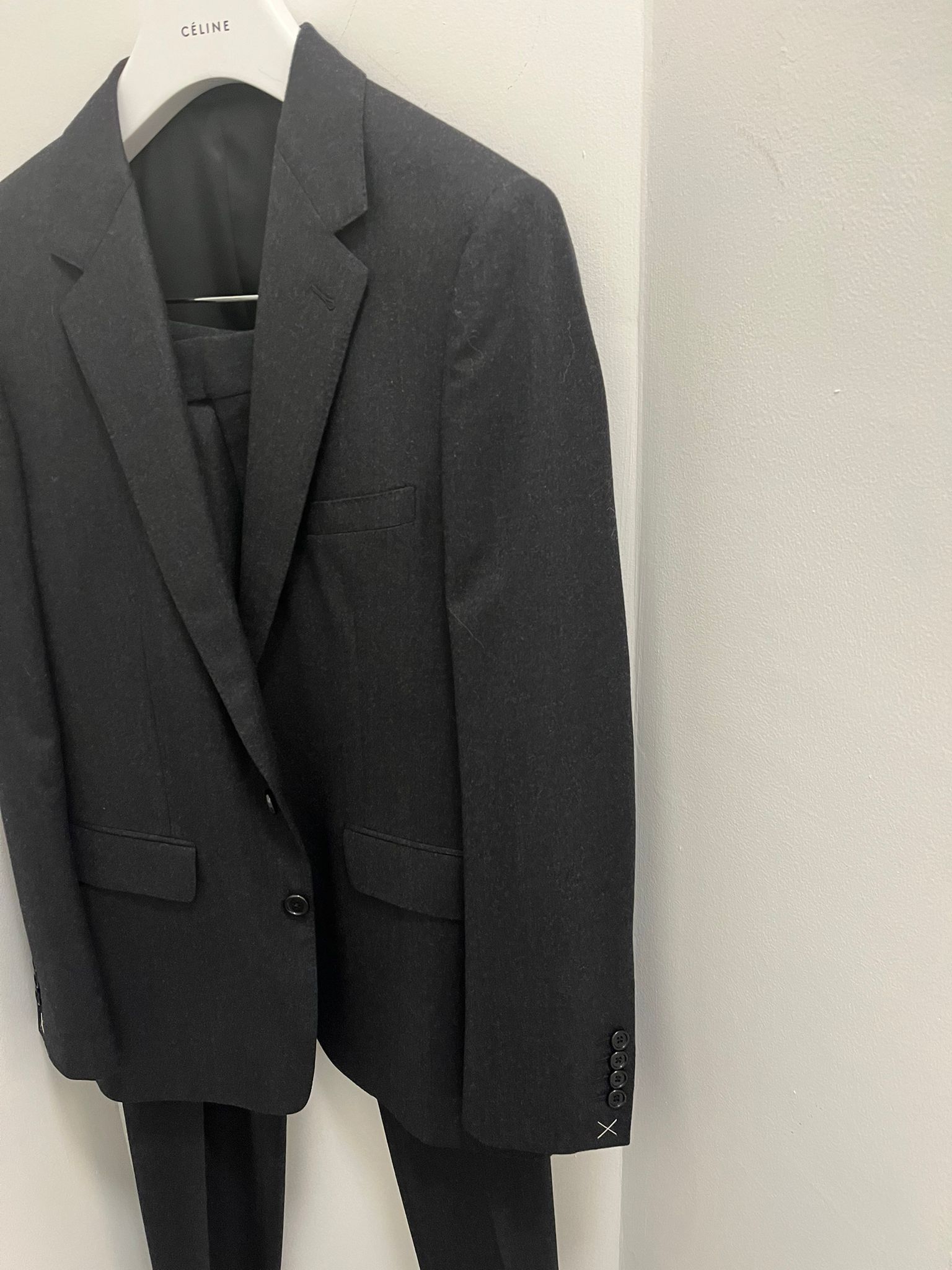 Celine Costume Suits in Black Color Size US M / EU 48-50 / 2 - 2 Thumbnail