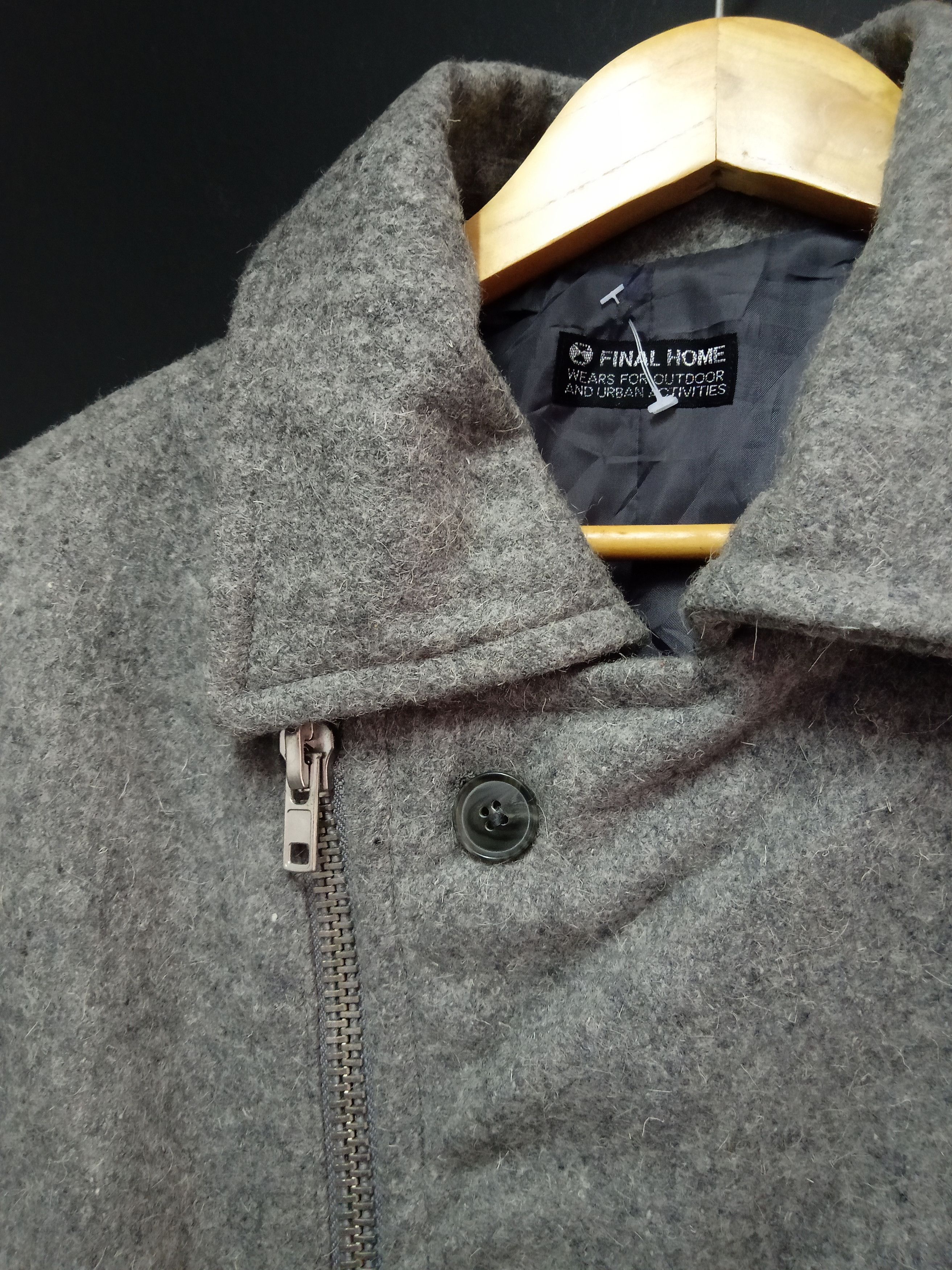 Final Home × Issey Miyake 🔥FINAL HOME ISSEY MIYAKEWOOL ZIPPER JACKET Size US L / EU 52-54 / 3 - 6 Thumbnail