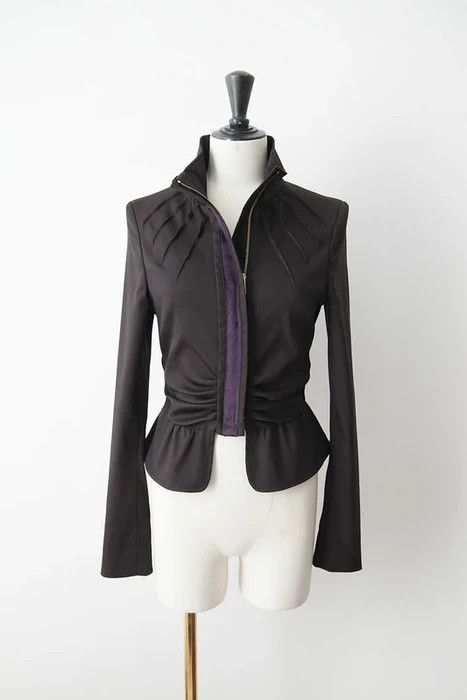 image of Gucci x Tom Ford Aw04 Iconic Jacket in Anthracite, Women's (Size Small)