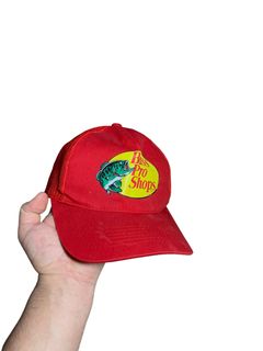 Bass Pro Shops Bass Pro Shops Hat Cap Snapback Trucker Red Fishing