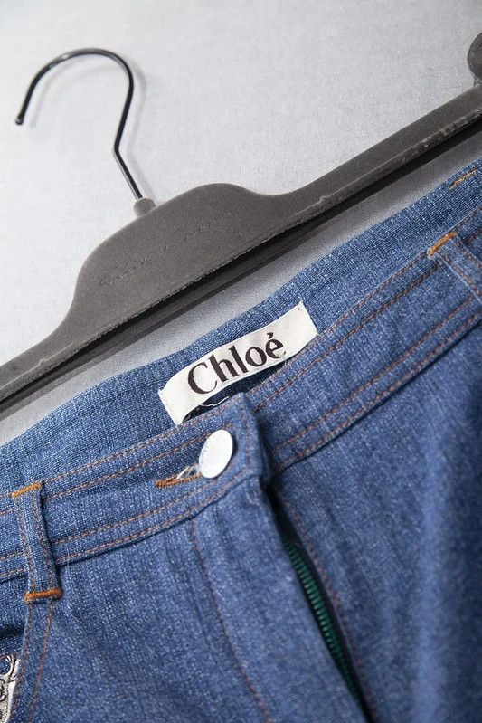 Chloe AW01 face print denim jeans Size 27" / US 4 / IT 40 - 8 Thumbnail