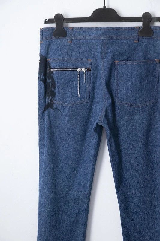 Chloe AW01 face print denim jeans Size 27" / US 4 / IT 40 - 5 Thumbnail