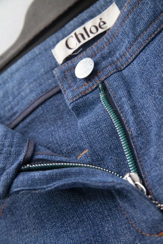 Chloe AW01 face print denim jeans Size 27" / US 4 / IT 40 - 9 Thumbnail