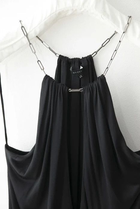 Gucci × Tom Ford SS00 Tom Ford black halter dress Size S / US 4 / IT 40 - 5 Thumbnail