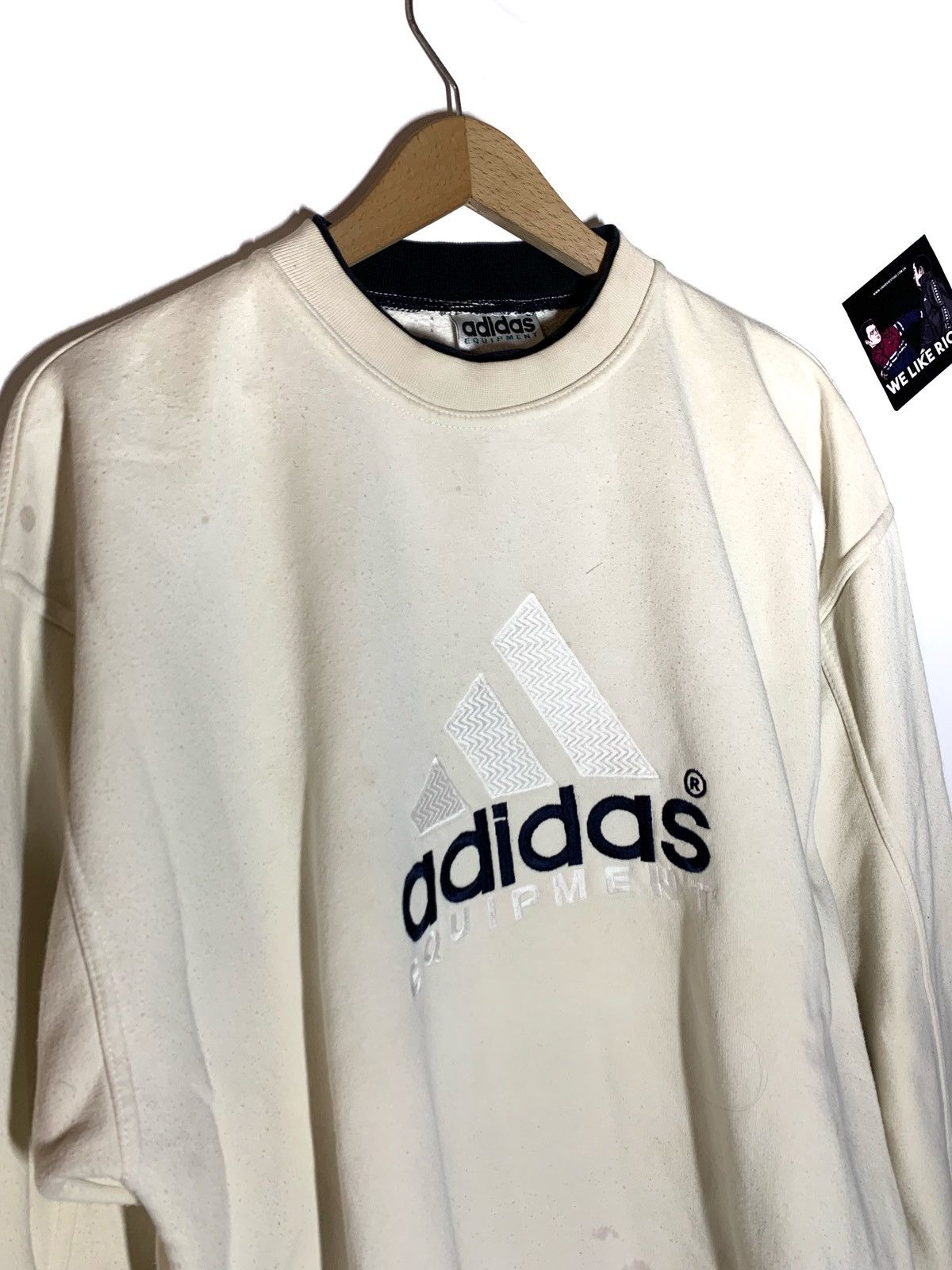 Adidas × Vintage Adidas Equipment 90’s Vintage Sweatshirt Crewneck Size US XL / EU 56 / 4 - 4 Thumbnail