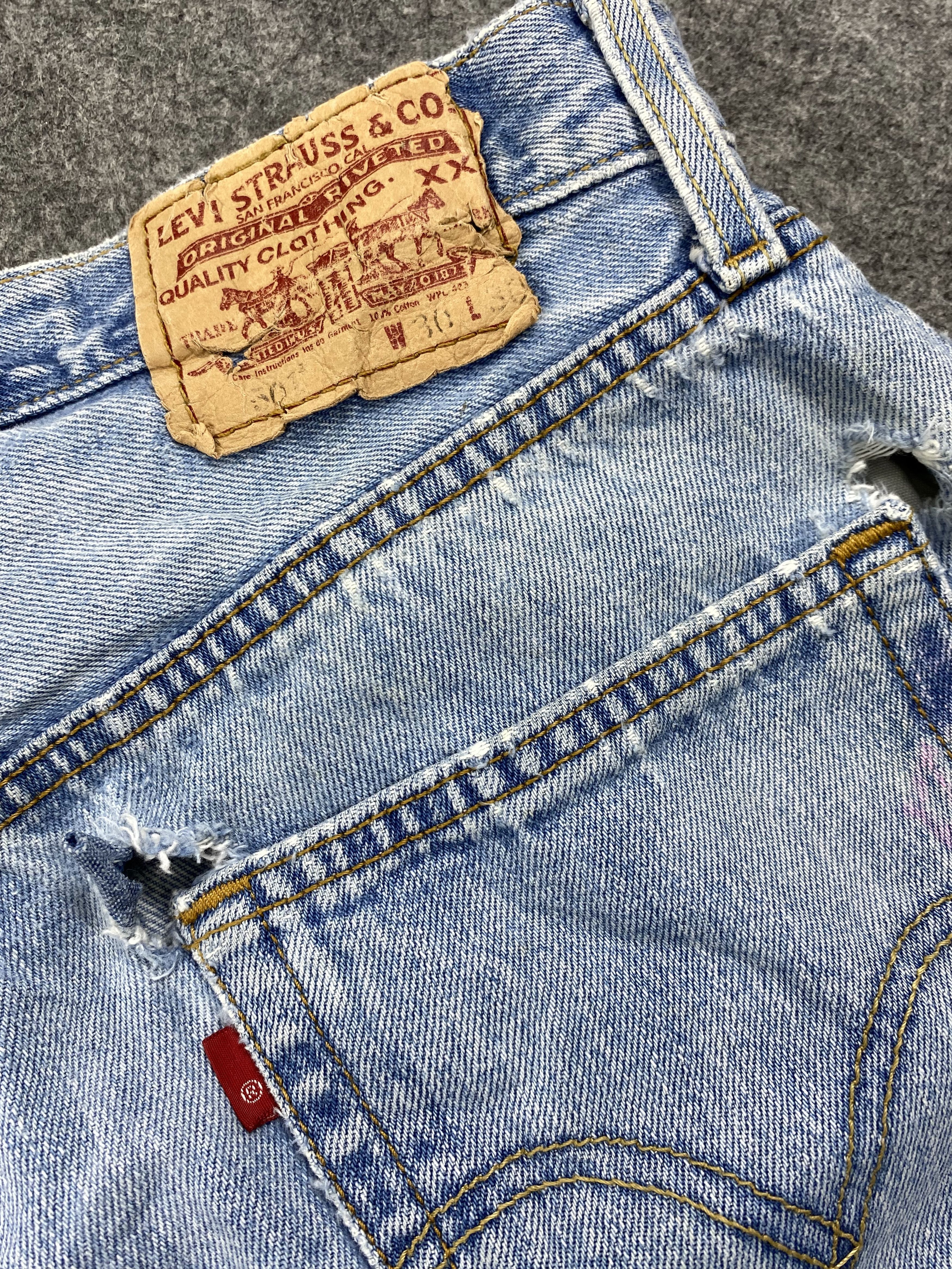 Levi's Mid Blue Vintage Levi's 501 Jeans 29x29 Denim -JN1157 Size US 29 - 11 Thumbnail