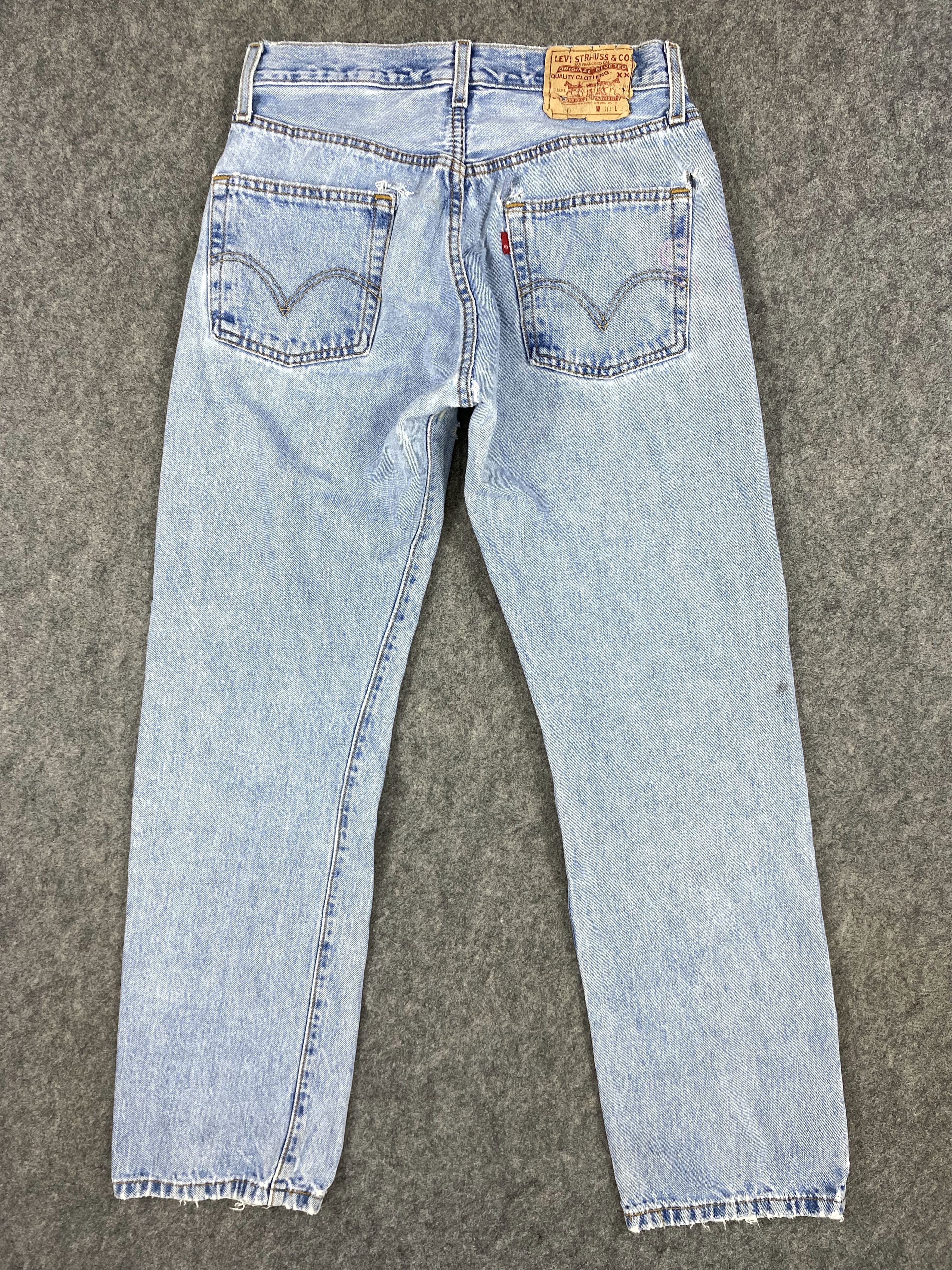 Levi's Mid Blue Vintage Levi's 501 Jeans 29x29 Denim -JN1157 Size US 29 - 2 Thumbnail