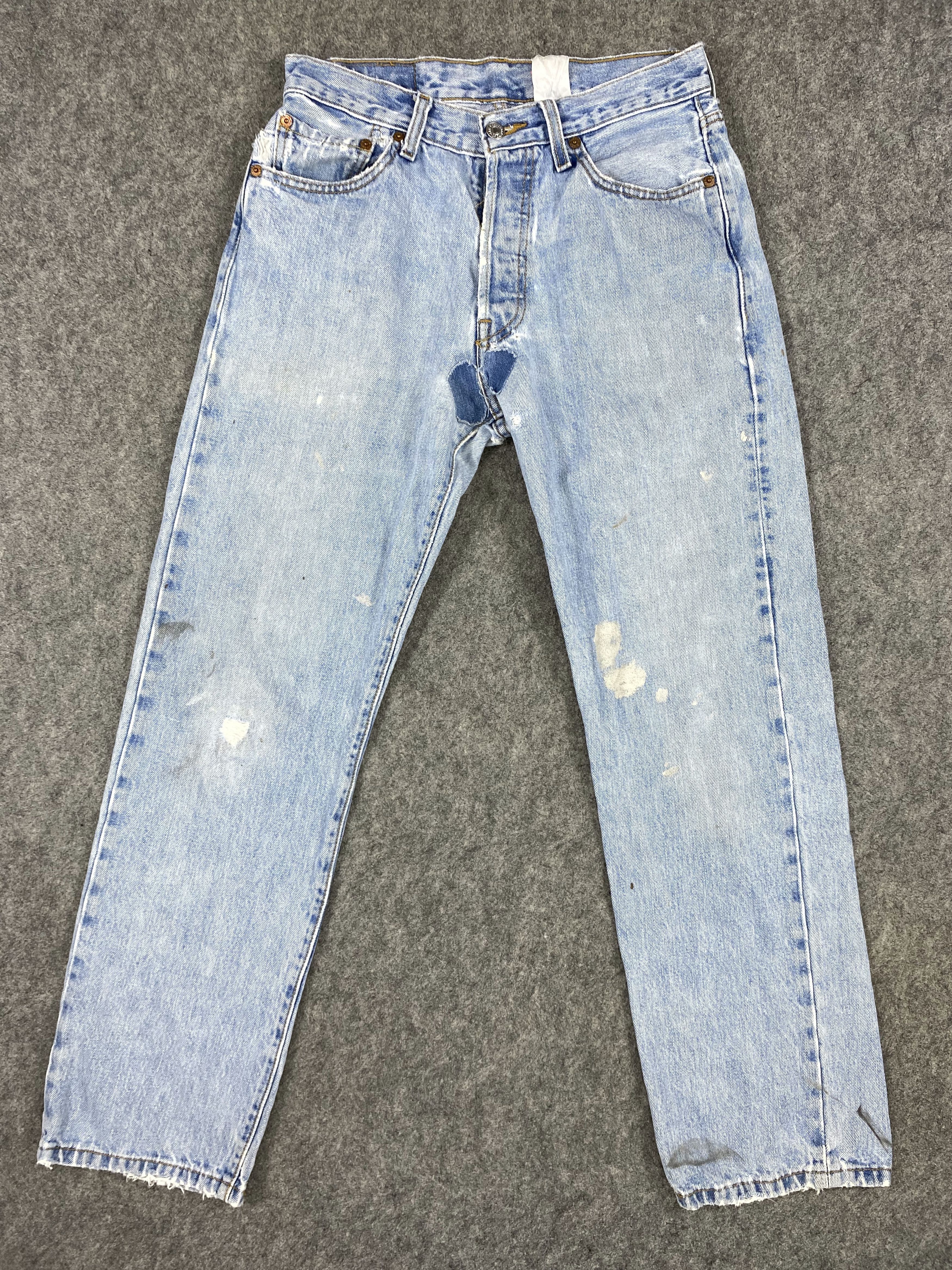 Levi's Mid Blue Vintage Levi's 501 Jeans 29x29 Denim -JN1157 Size US 29 - 1 Thumbnail