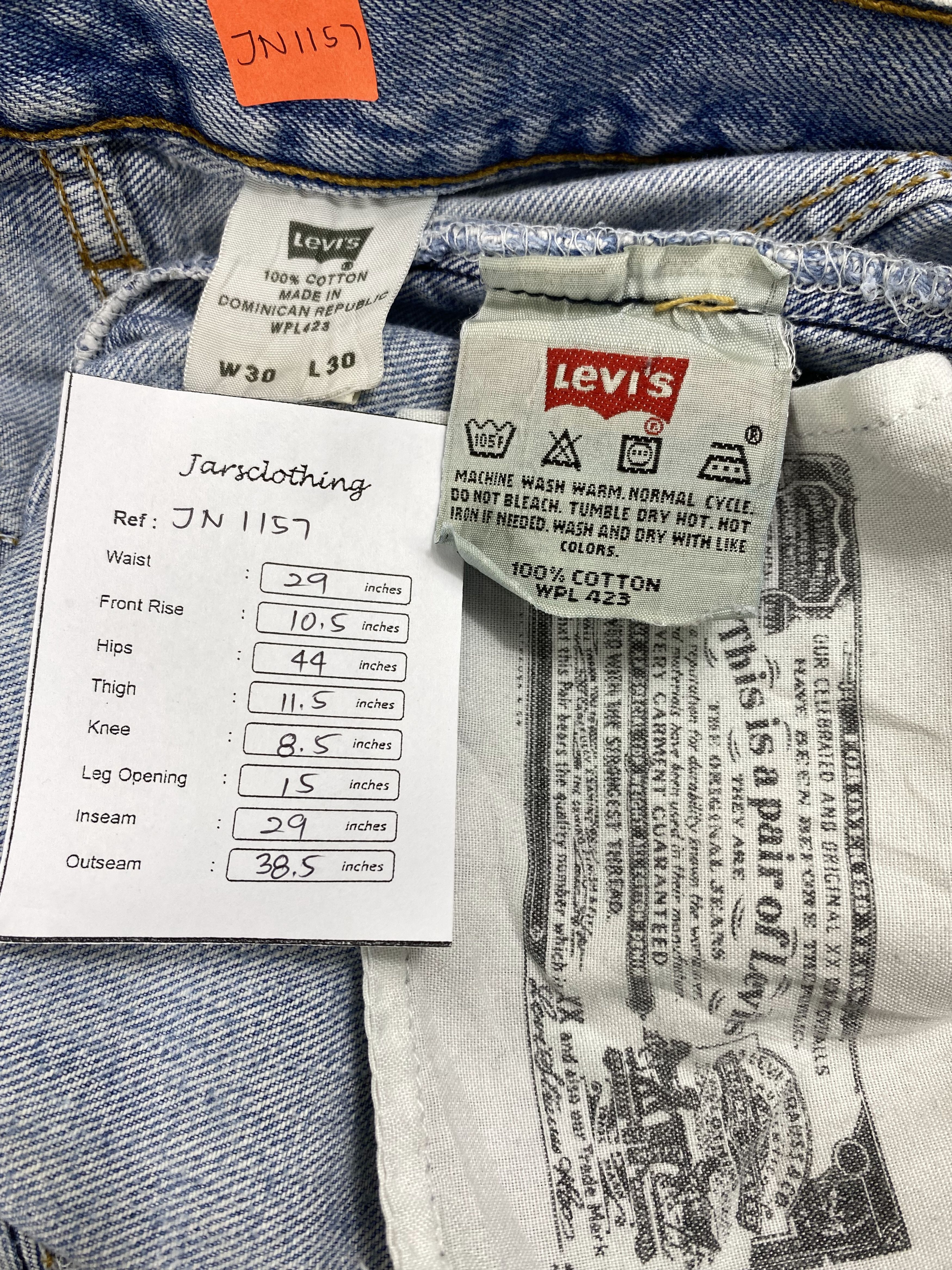 Levi's Mid Blue Vintage Levi's 501 Jeans 29x29 Denim -JN1157 Size US 29 - 9 Thumbnail