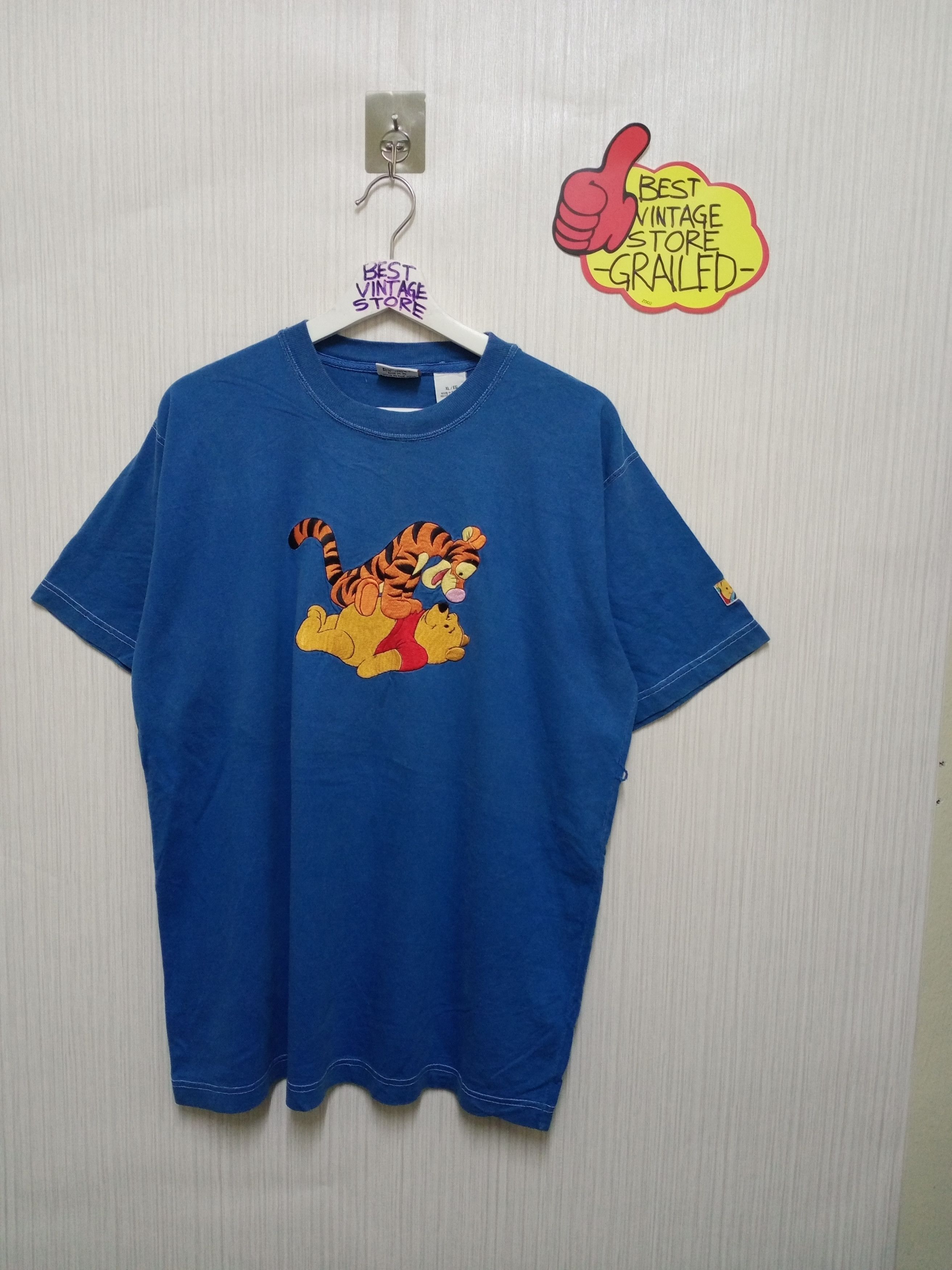 Cartoon Network Vintage Winnie The Pooh & Tigger Embroidered Logo Tshirt Size US L / EU 52-54 / 3 - 1 Thumbnail