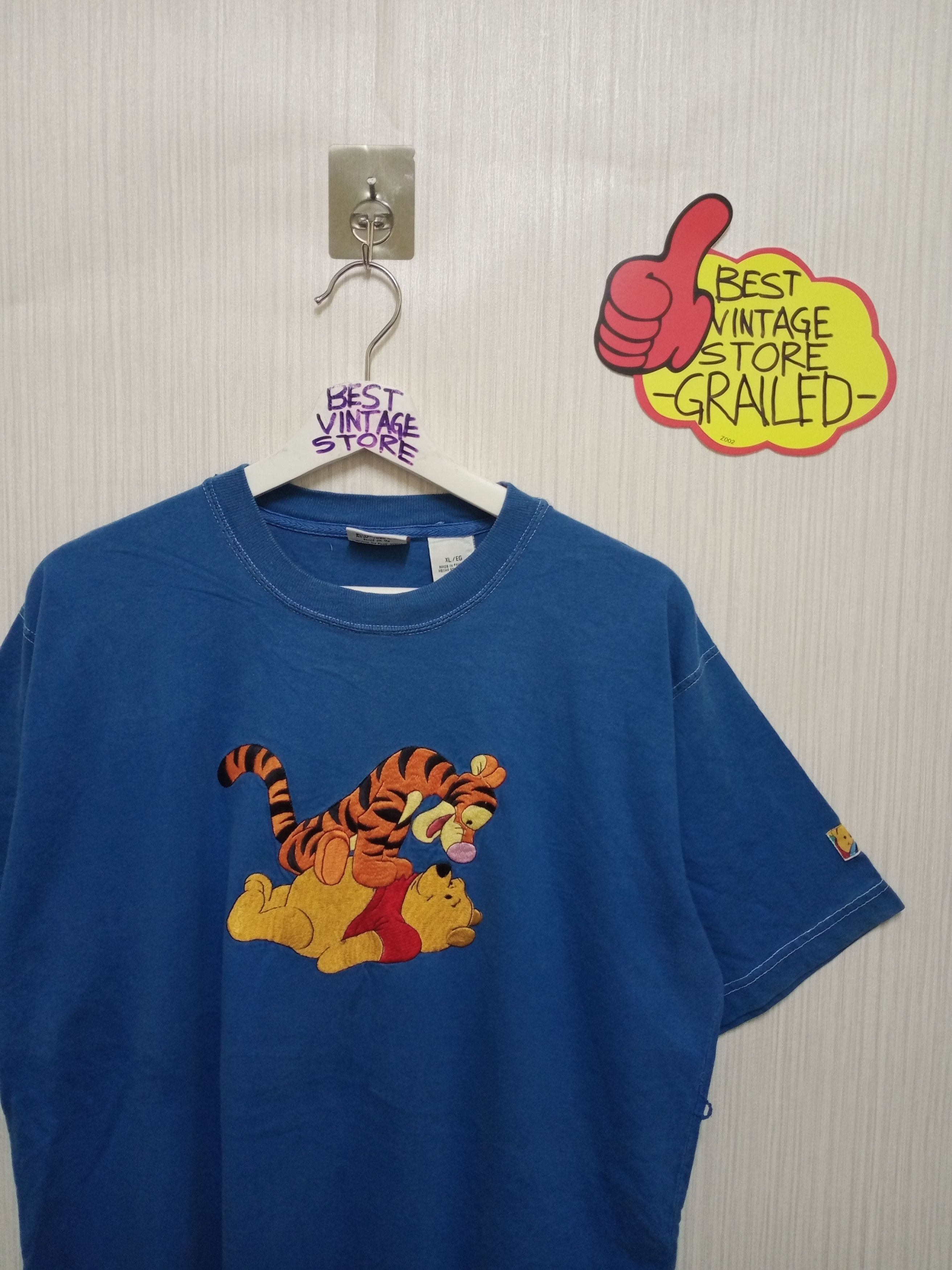 Cartoon Network Vintage Winnie The Pooh & Tigger Embroidered Logo Tshirt Size US L / EU 52-54 / 3 - 2 Thumbnail
