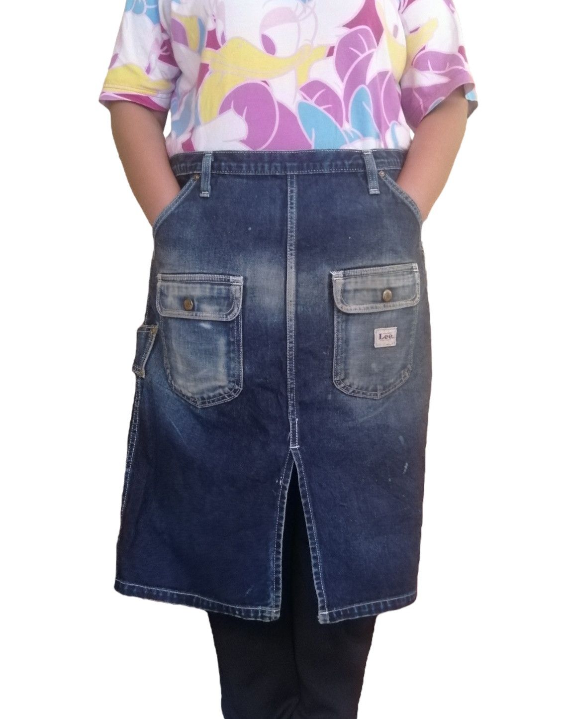 Lee Vintage Lee Faded Denim Waist Apron Size ONE SIZE - 2 Thumbnail