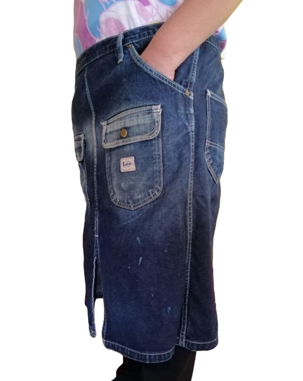 Lee Vintage Lee Faded Denim Waist Apron Size ONE SIZE - 6 Thumbnail