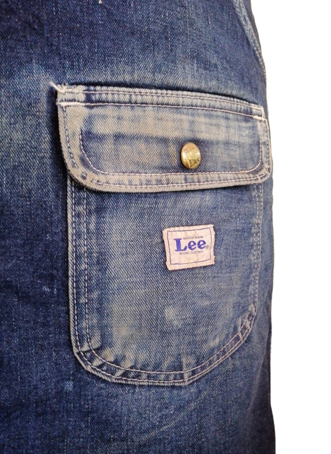 Lee Vintage Lee Faded Denim Waist Apron Size ONE SIZE - 11 Thumbnail