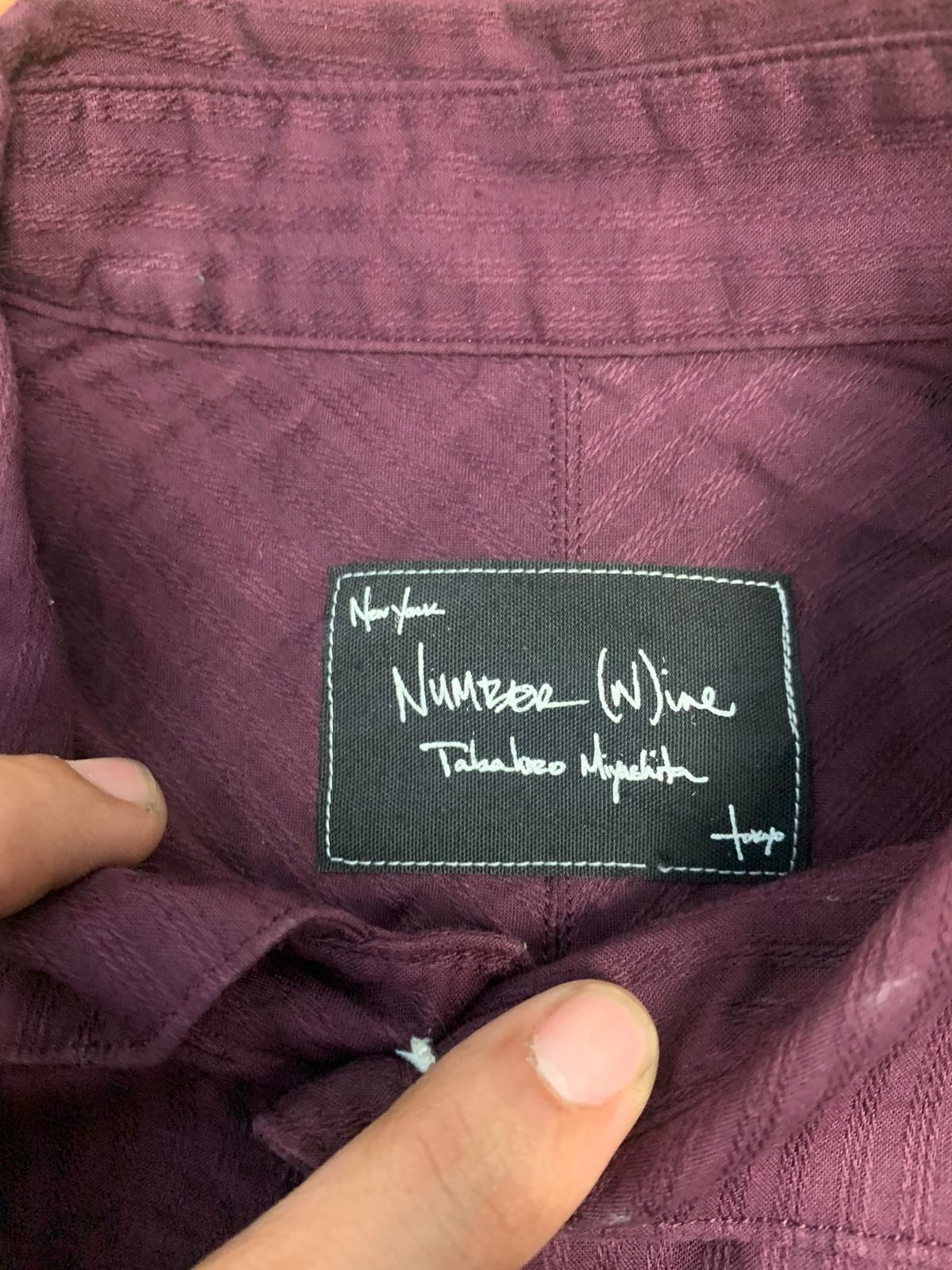 Number (N)ine Number (N)ine SS09 “Lonesome Heroes” Purple Button Shirt Size US L / EU 52-54 / 3 - 12 Thumbnail