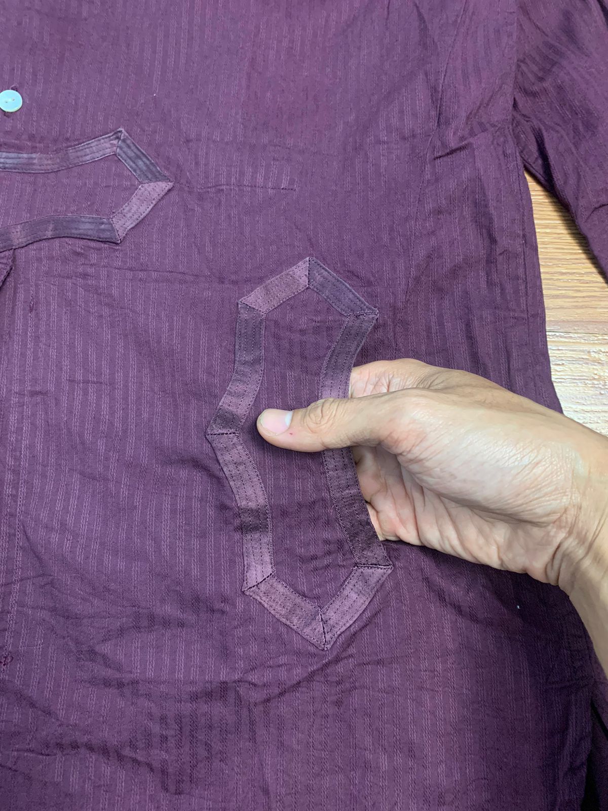Number (N)ine Number (N)ine SS09 “Lonesome Heroes” Purple Button Shirt Size US L / EU 52-54 / 3 - 6 Thumbnail